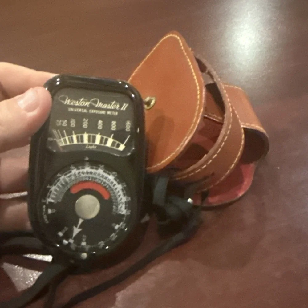 Vintage Weston Master II Exposure Light Meter 735 w/ Leather Case - Tested